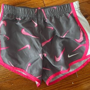 Grey n pink Nike girls shorts
